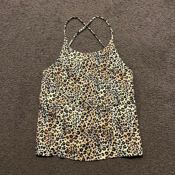 Y2K Leopard Open Tie Back Tank - Picture 3 of 4